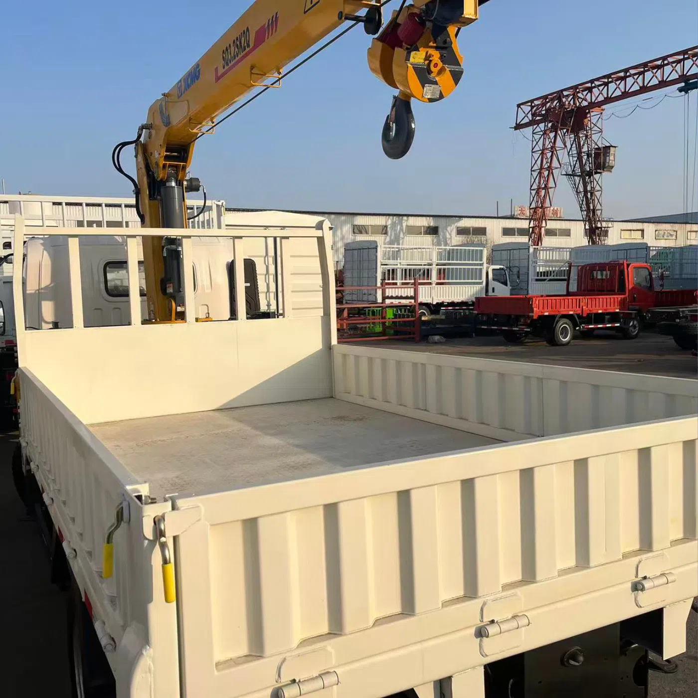 small truck with crane