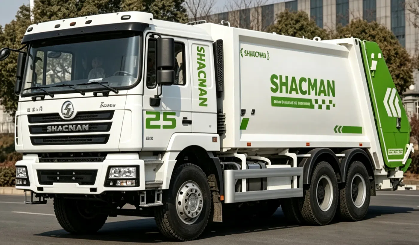 Camion à ordures Shacman F3000 6x4