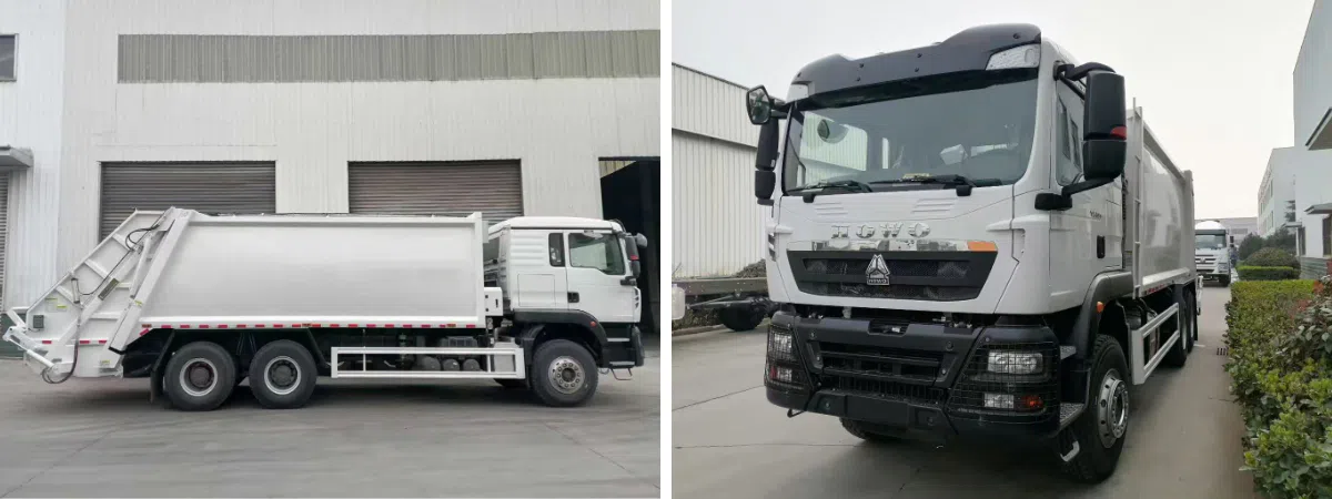 HOWO TX Hook Arm Garbage Truck